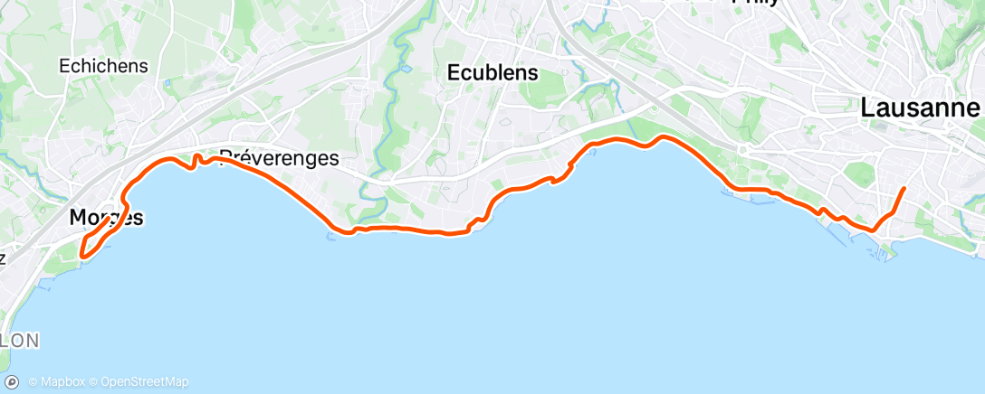 Map of the activity, 45.8” ?!! La vache ! 5 secondes de moins sur le même parcours qu’hier !