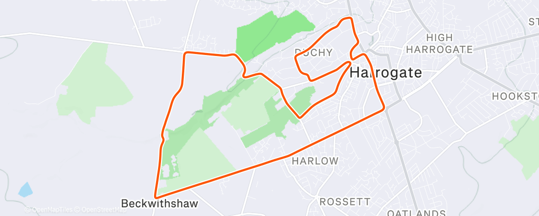 Map of the activity, Zwift - 2 by 2 on 2019 Worlds Harrogate Circuit in Yorkshire