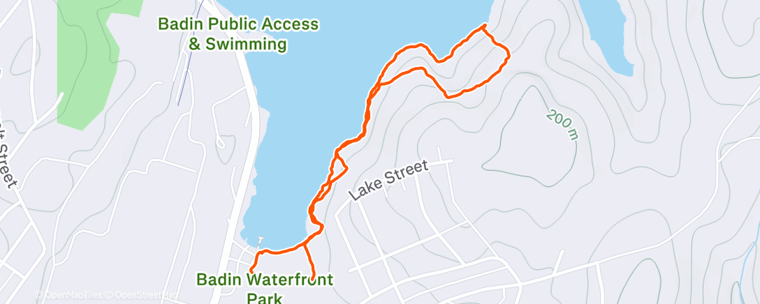 Map of the activity, Hike to Hardaway