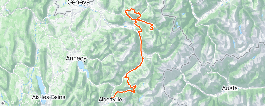 Map of the activity, Dauphiné S7