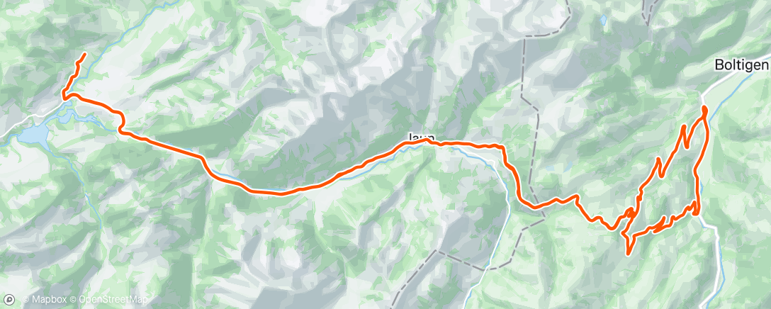 Map of the activity, Vélo du midi