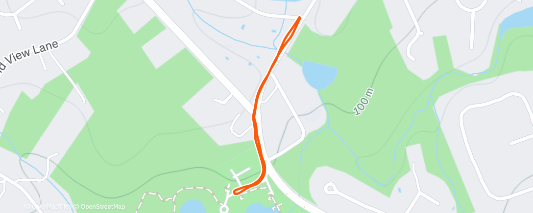 Map of the activity, Lunch Run