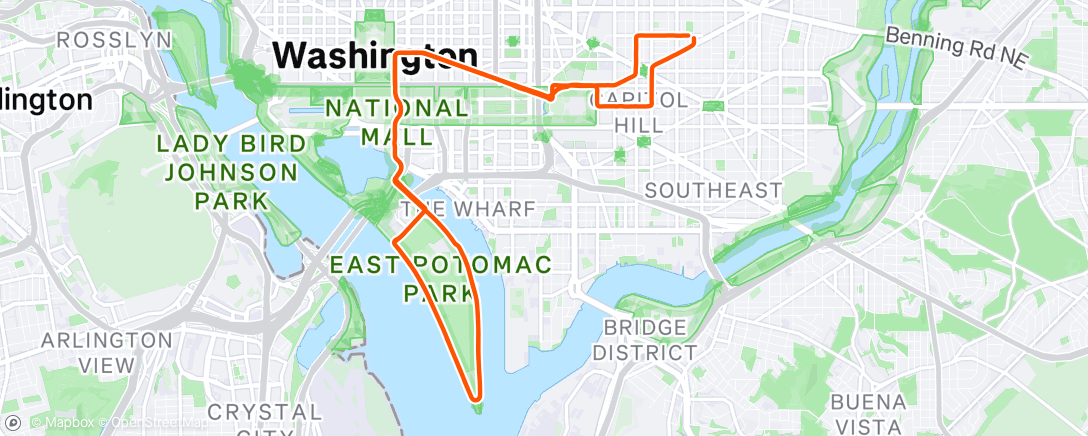 Map of the activity, Morning Ride