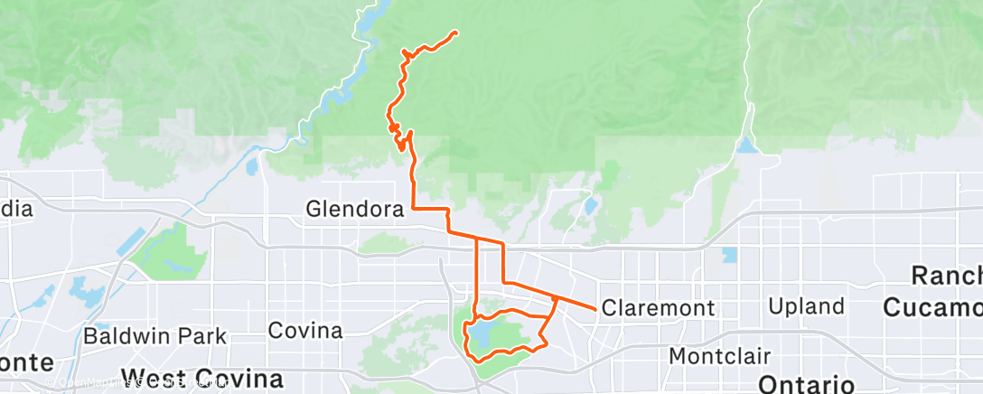 Map of the activity, Morning Ride