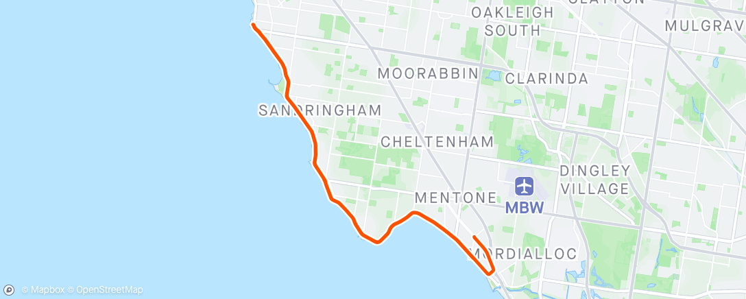 活动地图，Morning Ride - Good to see nothing has changed in Melb 🥶