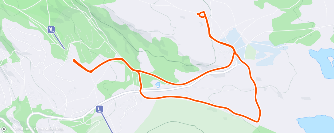 Map of the activity, Skitur på Hafjell: Gaiastova og Pellestova (skate)