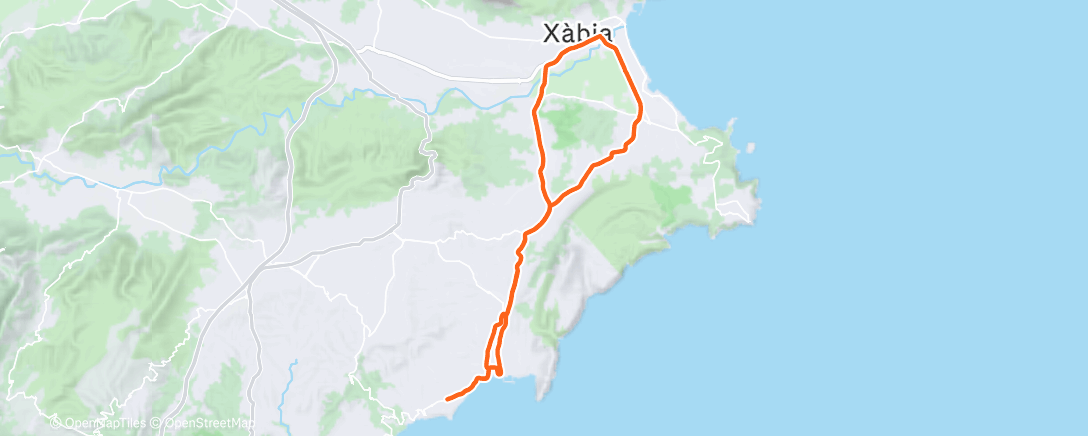 Map of the activity, Lunch Ride