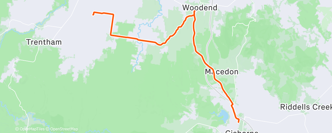 Карта физической активности (Afternoon Ride)