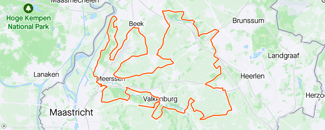 Map of the activity, Amstel Gold Race 2024