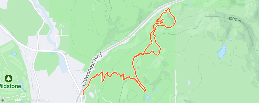 Map of the activity, Last dirt for awhile - but so fun