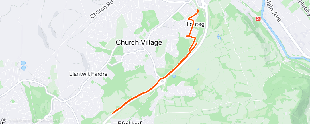 Map of the activity, Morning Run