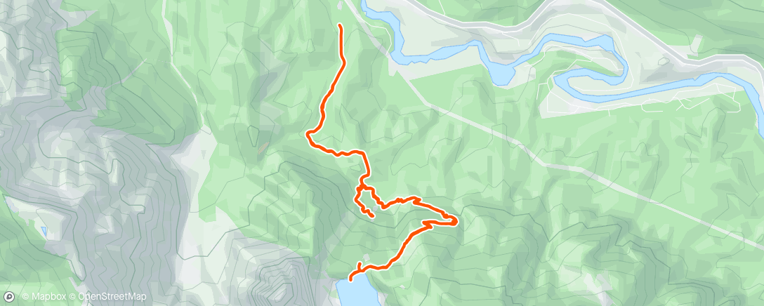 Map of the activity, Morning Hike