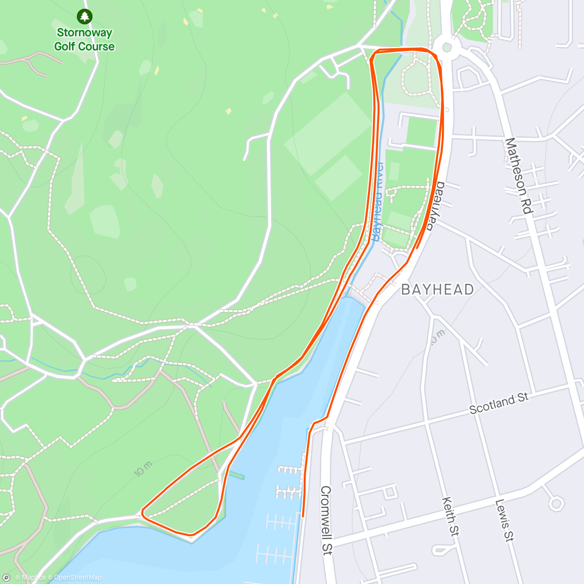 Map of the activity, Mini Marathon recce #1