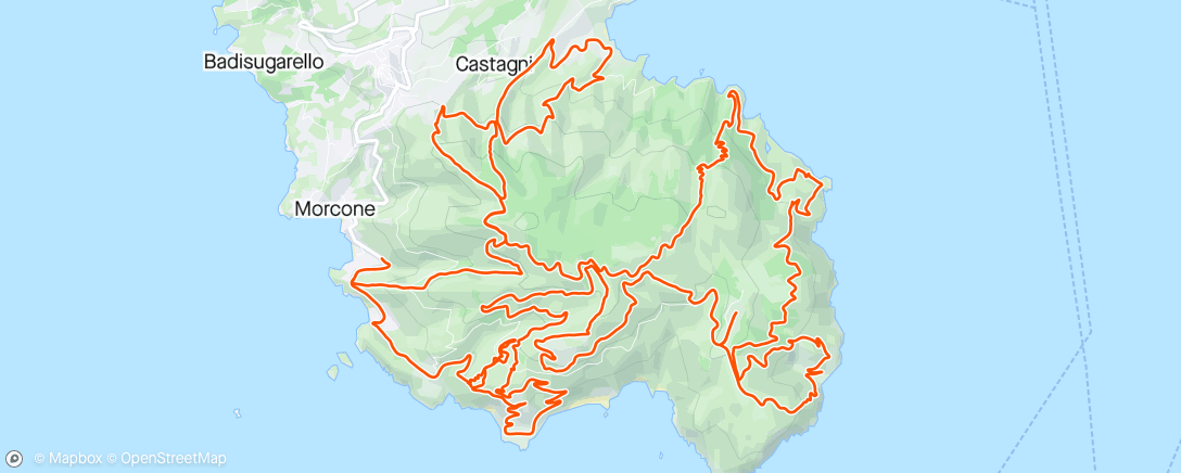Mappa dell'attività Sessione di mountain biking mattutina