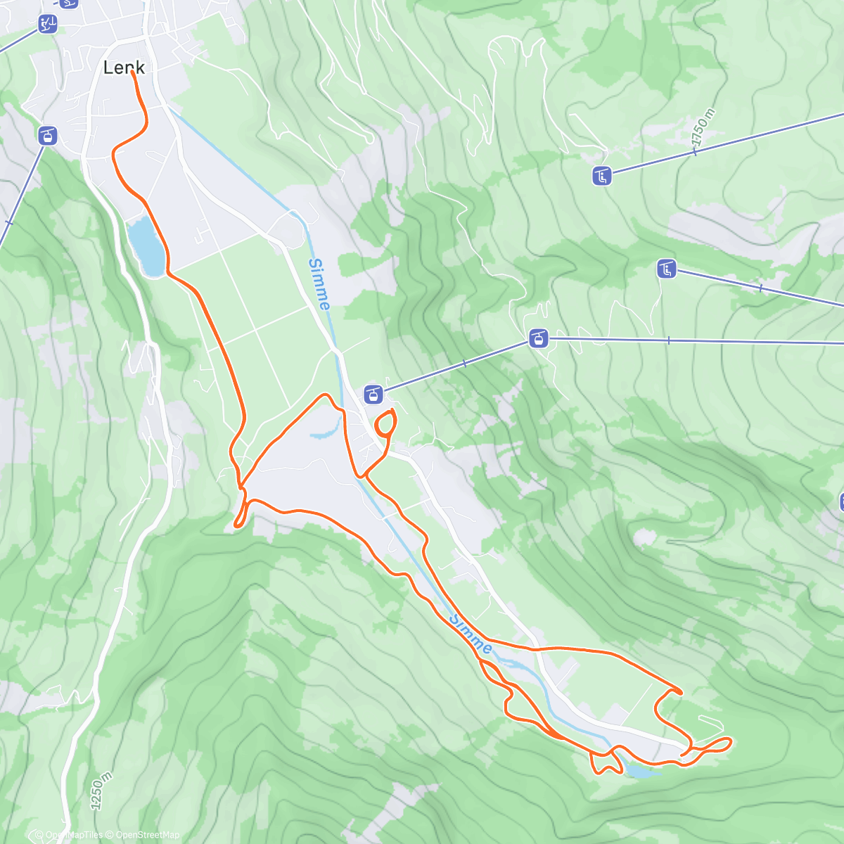 Map of the activity, Ski Nordisch