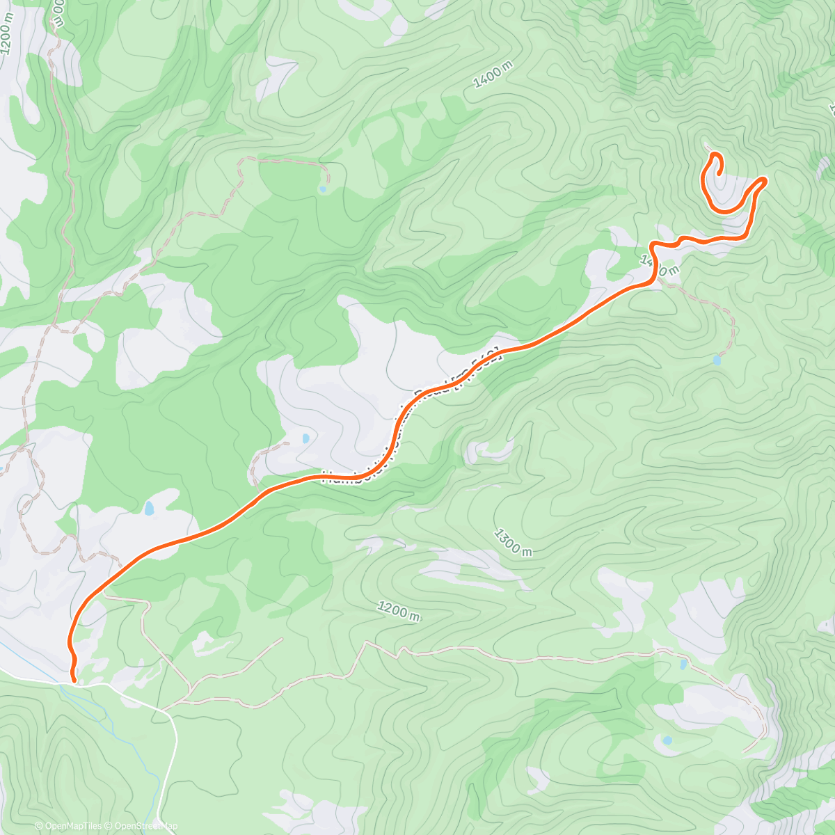Mapa de la actividad (Everesting // 1,000,000 vertical gain in 2025)
