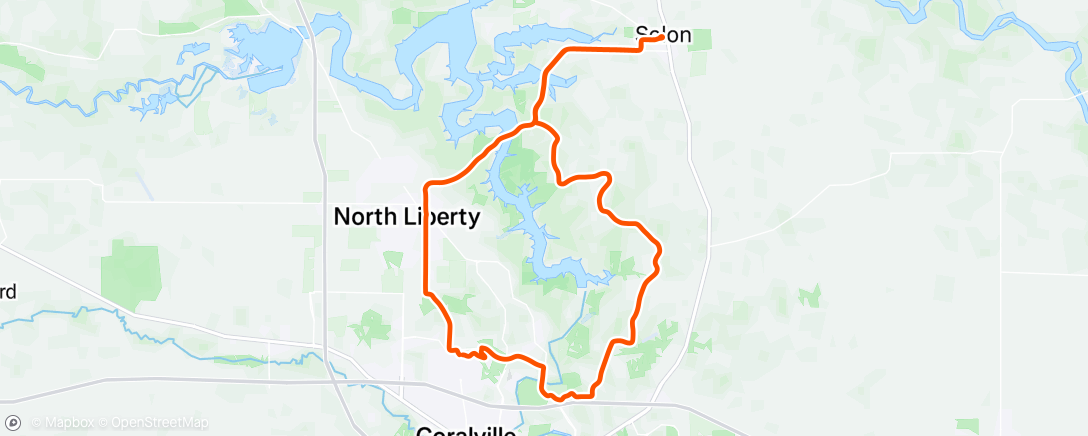 Карта физической активности (Lunch Ride)