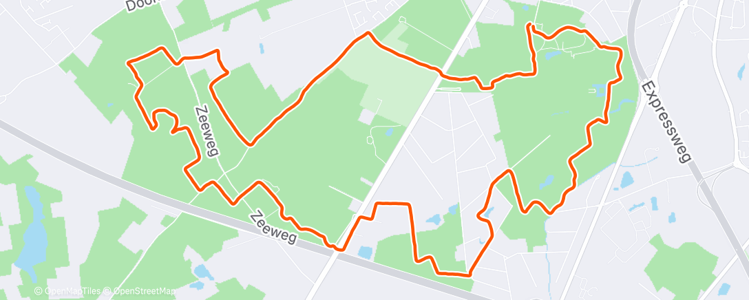 Map of the activity, 8000 loopt het jaar uit