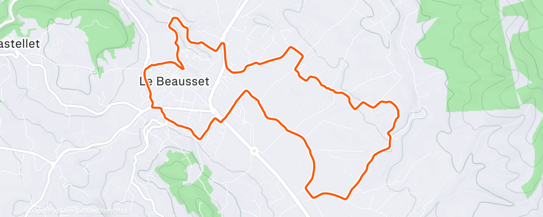 Map of the activity, Marche pour évacuer les excès