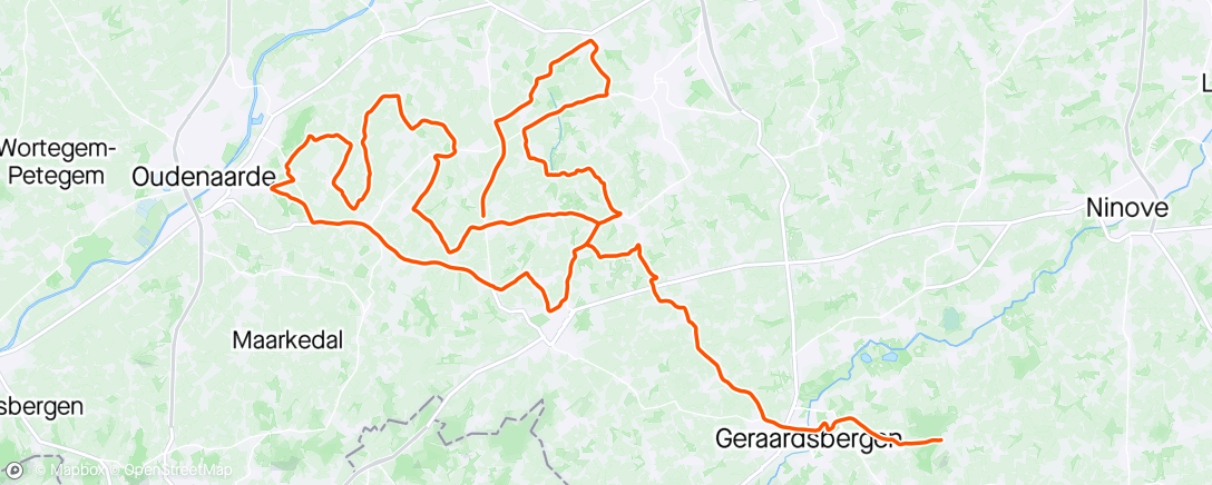 Map of the activity, Omloop Recon