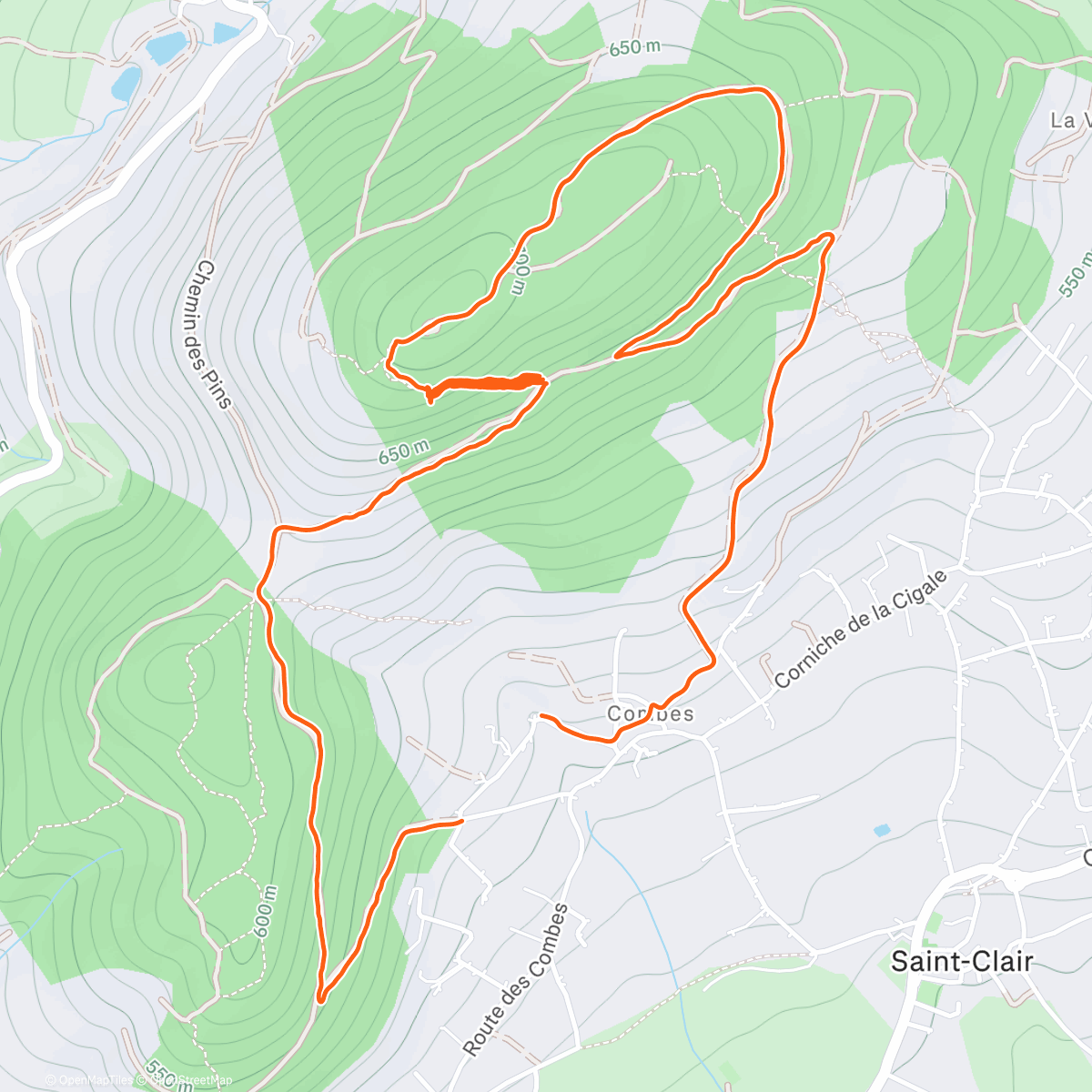 Map of the activity, [S04E199] Myo-cross des parapentes