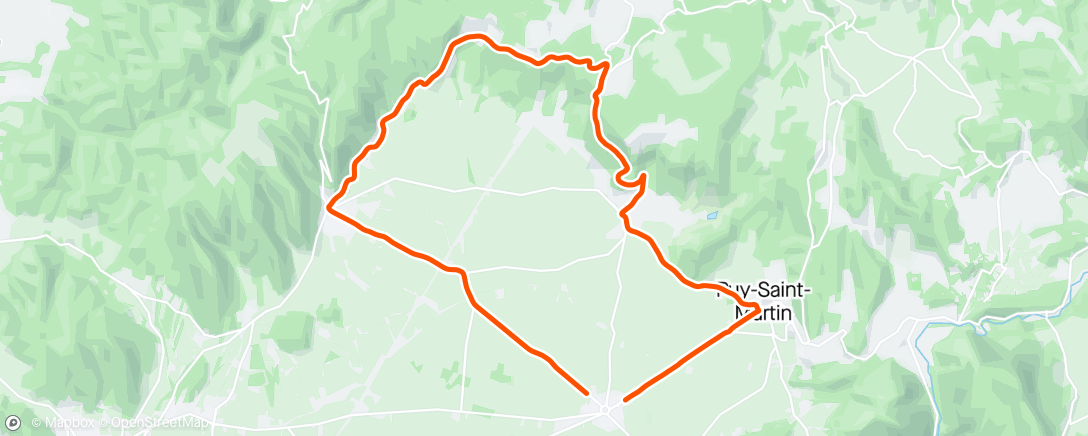 Map of the activity, Vélo de Route TwoNav