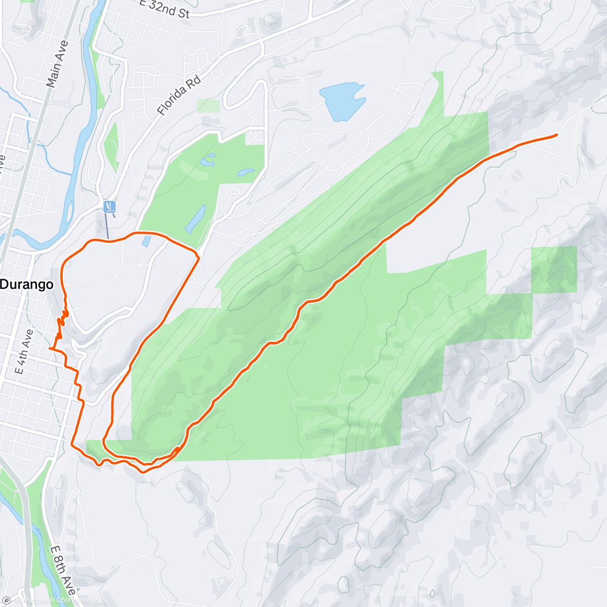 Mappa dell'attività Sunset on HG Rd