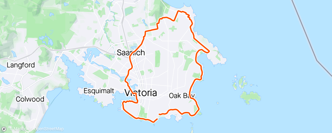 Map of the activity, Got my taxes done, and a chill day out, so went for a chill spin!