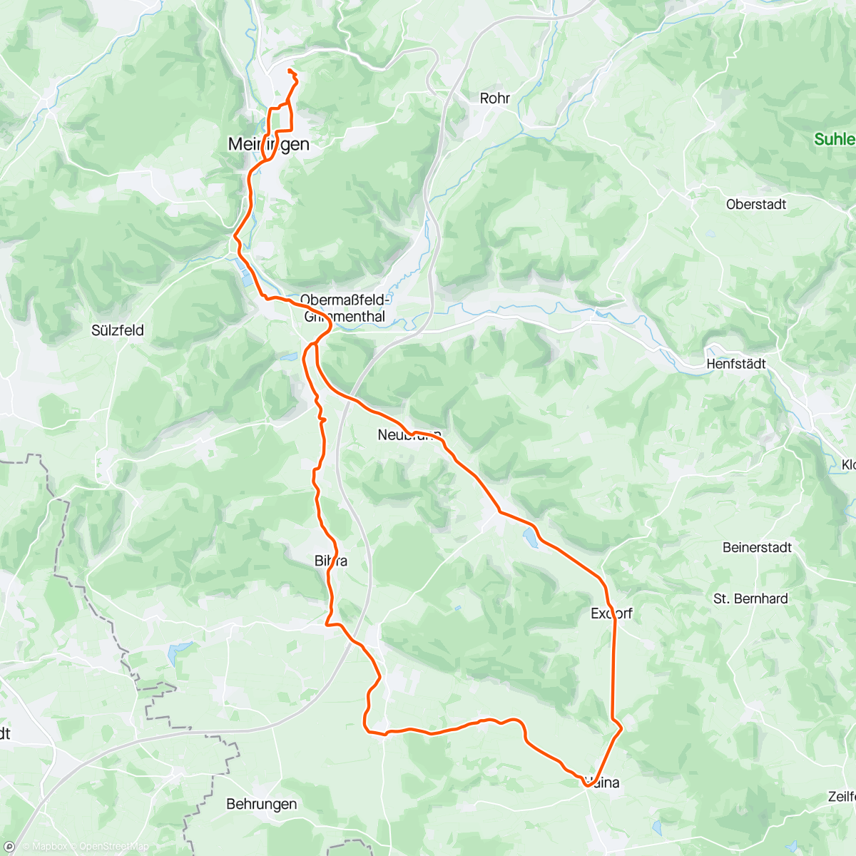 Mapa de la actividad (Mittagsradfahrt mit Wolle)