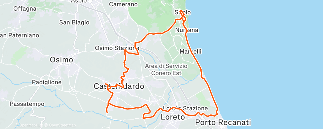 Карта физической активности (Pedalata mattutina)