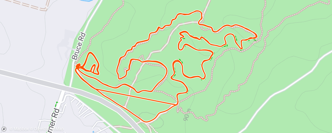 Mapa de la actividad (Afternoon Ride)