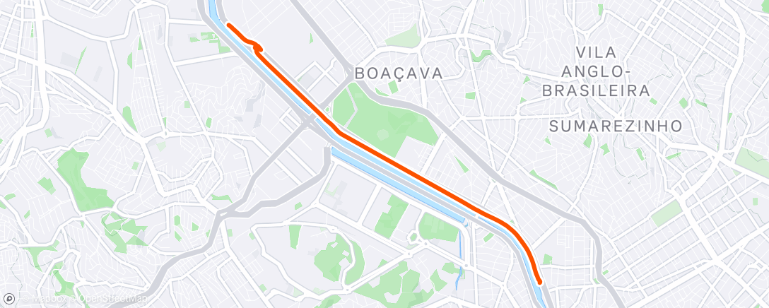 Map of the activity, Evening Walk