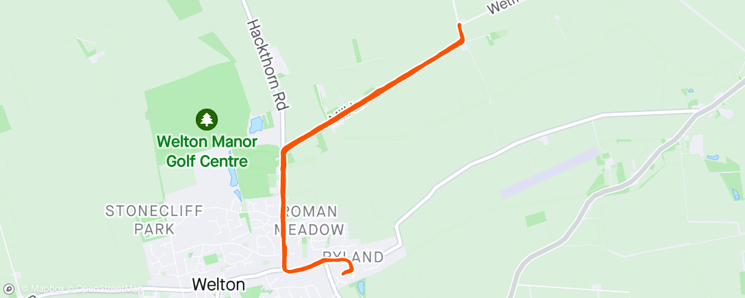 Map of the activity, That's it until the Lincoln 10k on Sunday, training plans went out of the window due to health/injury. It will be what it will be.