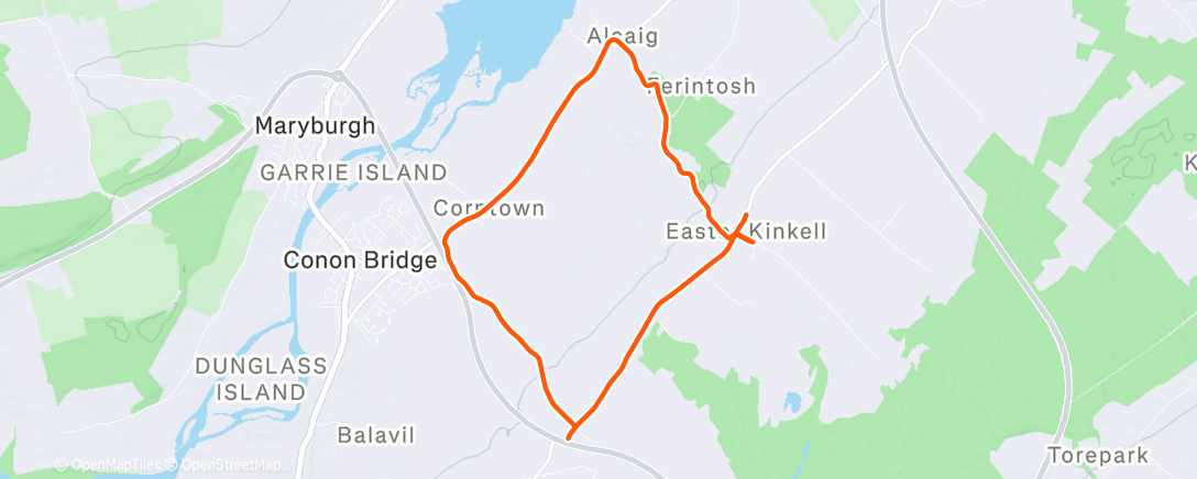 Map of the activity, HC! Merry miles