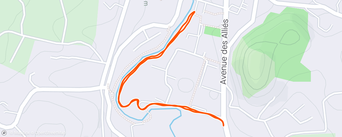 Map of the activity, Premier footing 🥰