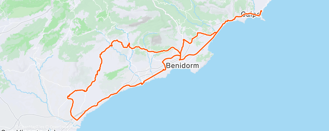 Map of the activity, Morning Ride