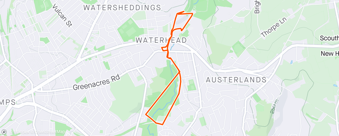 Map of the activity, STRAVA LIES. I'm not that fast😞