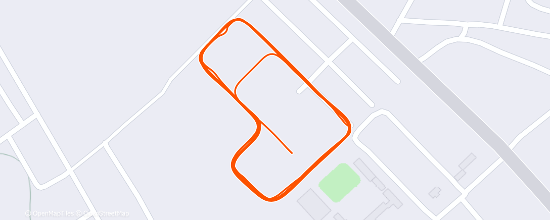 Map of the activity, Afternoon Run