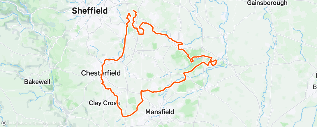 Mappa dell'attività Morning Ride