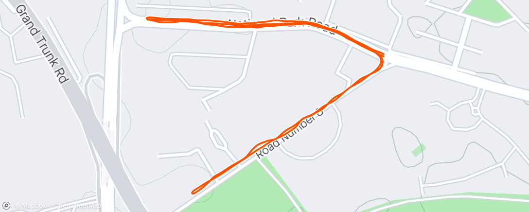 Carte de l'activité Afternoon Run