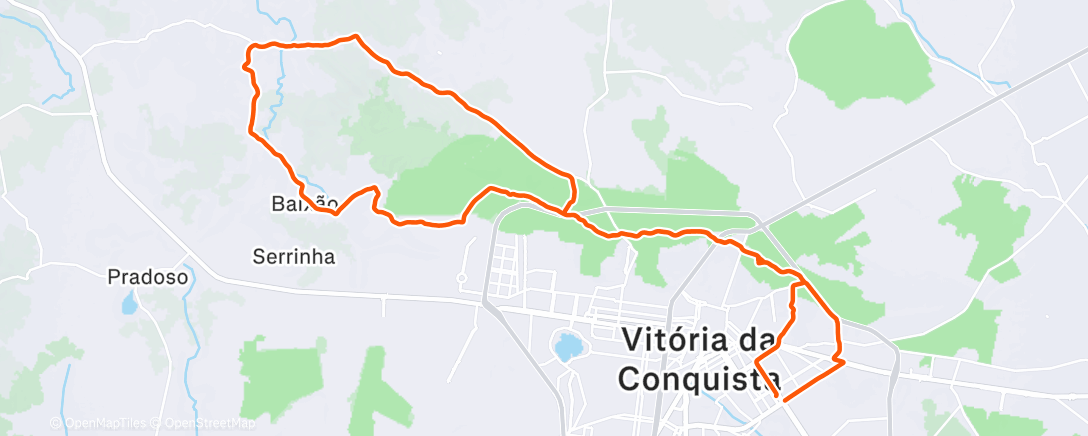 Карта физической активности (Morning E-Bike Ride)