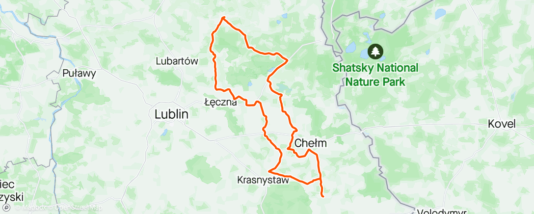 Mappa dell'attività Mały Piękny Wschód. #1 Solo #7 overal