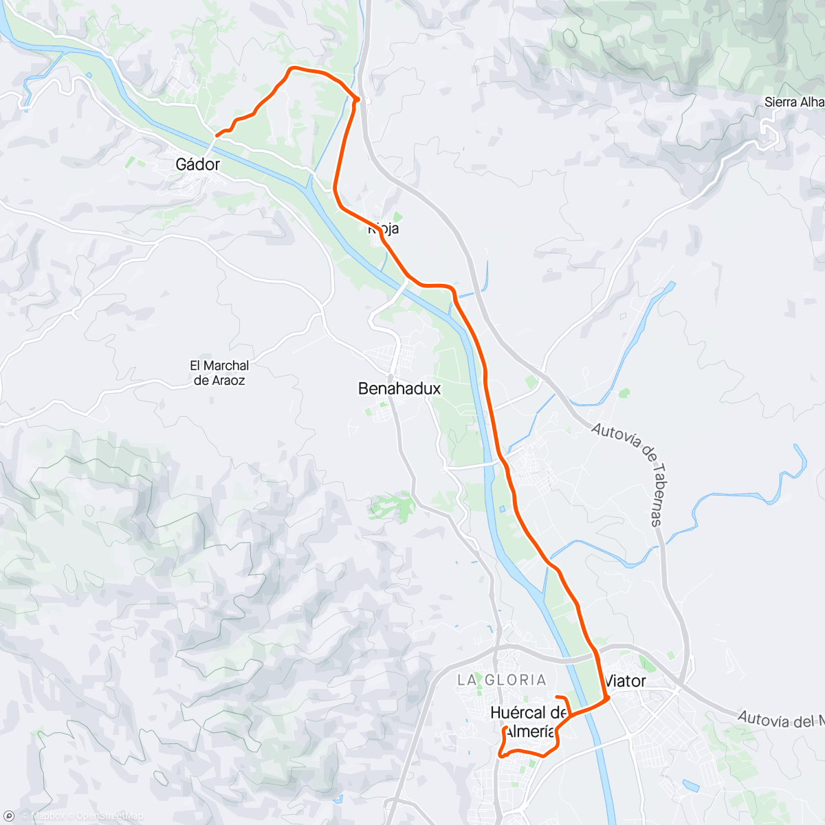 アクティビティ「Vuelta PAULENCA」の地図