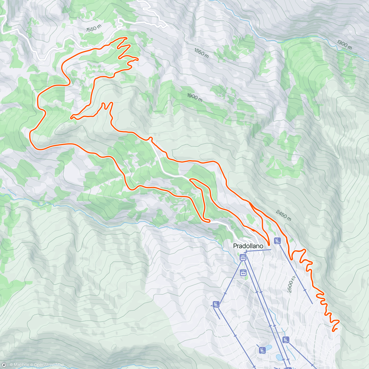 Map of the activity, Sierra Nevada #19 - Last one up here for this year.