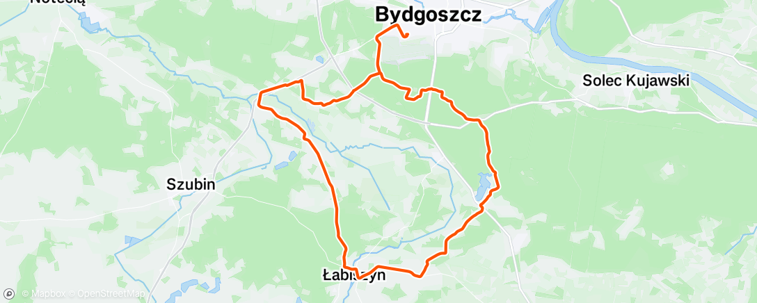 Map of the activity, Afternoon Ride