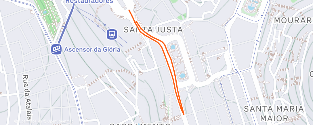 Карта физической активности (Night Run)