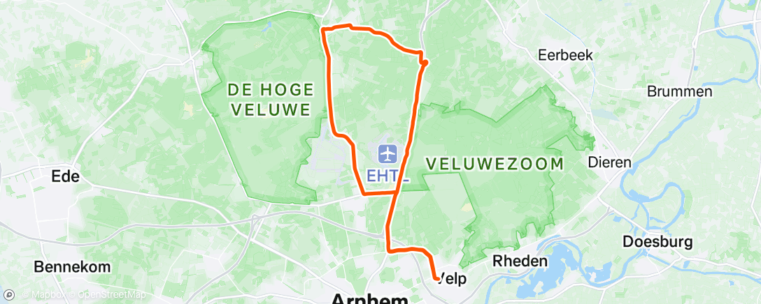 Map of the activity, Doorrijden
