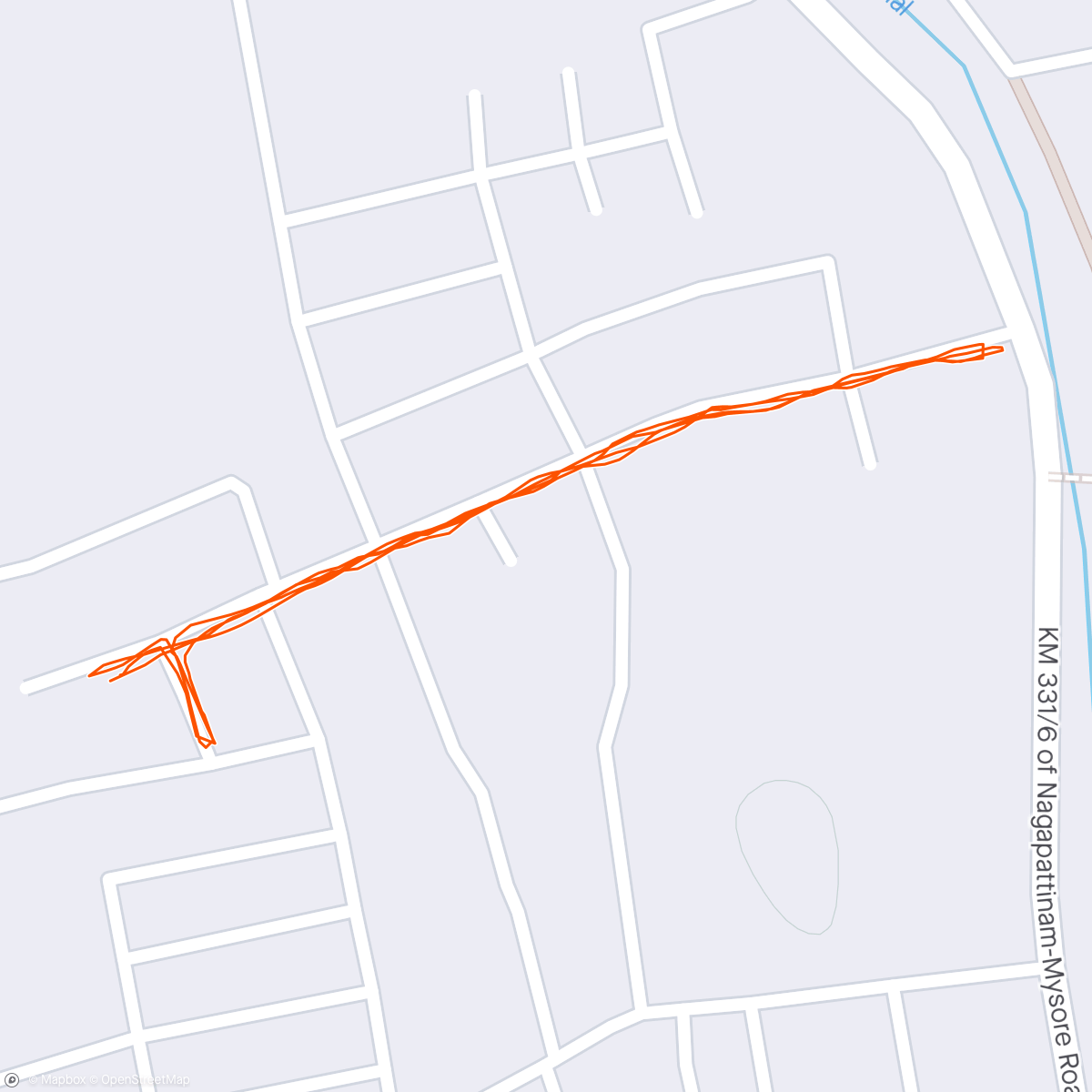 Map of the activity, Evening Run ❤️ - April 14