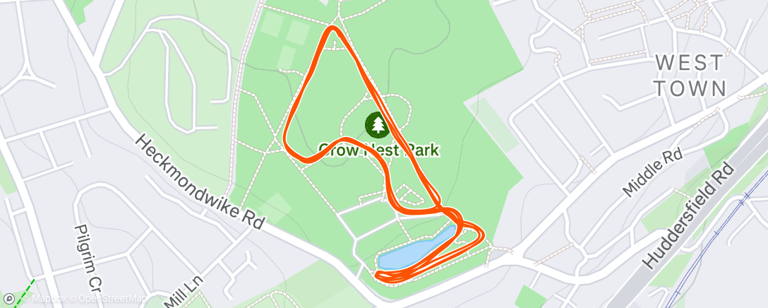 Map of the activity, Morning Run