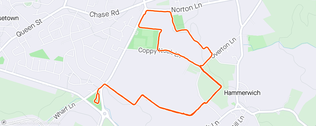Map of the activity, Nice quiet snuffly walk with my best boy 🐾